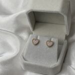 Dia Heart Studs - Image 4
